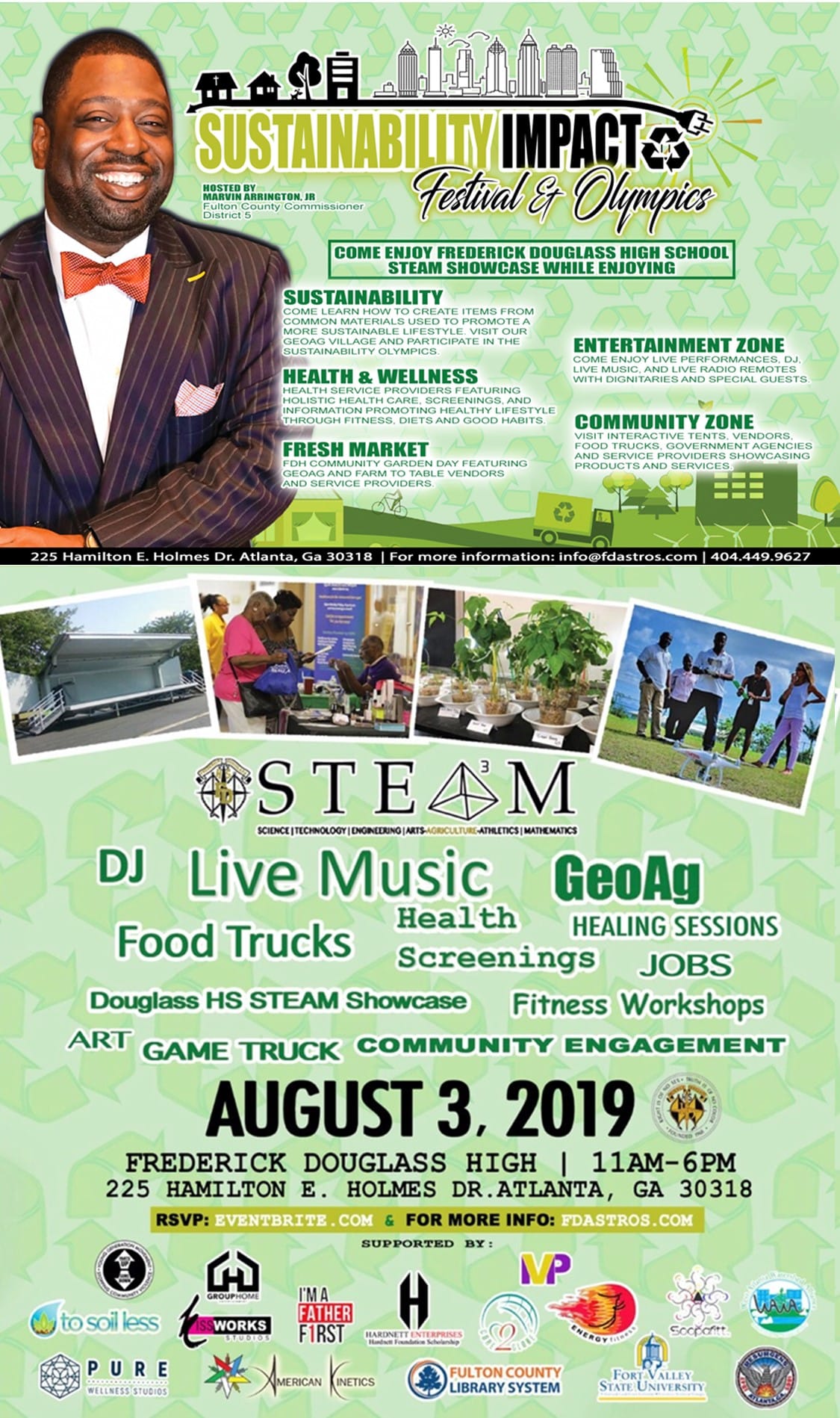 SUSTAINABILITY IMPACT FESTIVAL & OLYMPICS  AUGUST 3, 2019 at 11-6pm
